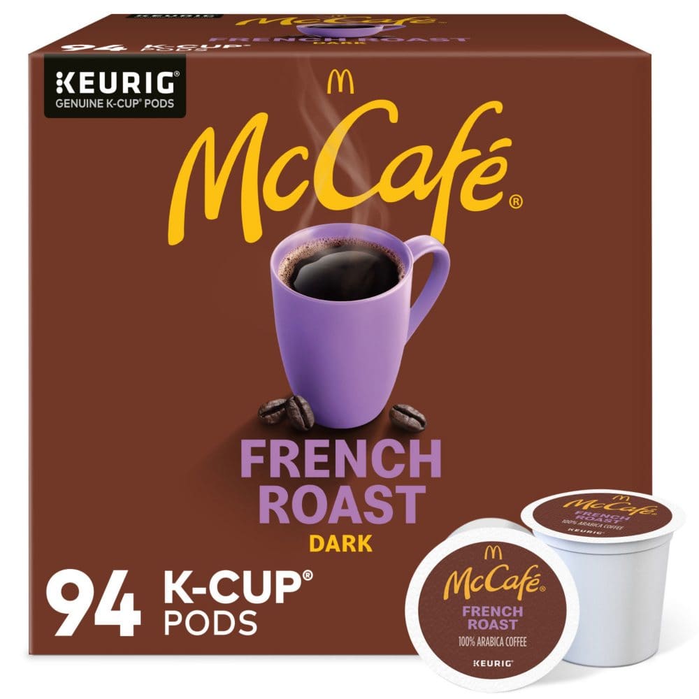 McCafe Coffee Single Serve K-Cup Pods Dark French Roast (94 ct.) - Coffee Tea & Cocoa - McCafe Coffee