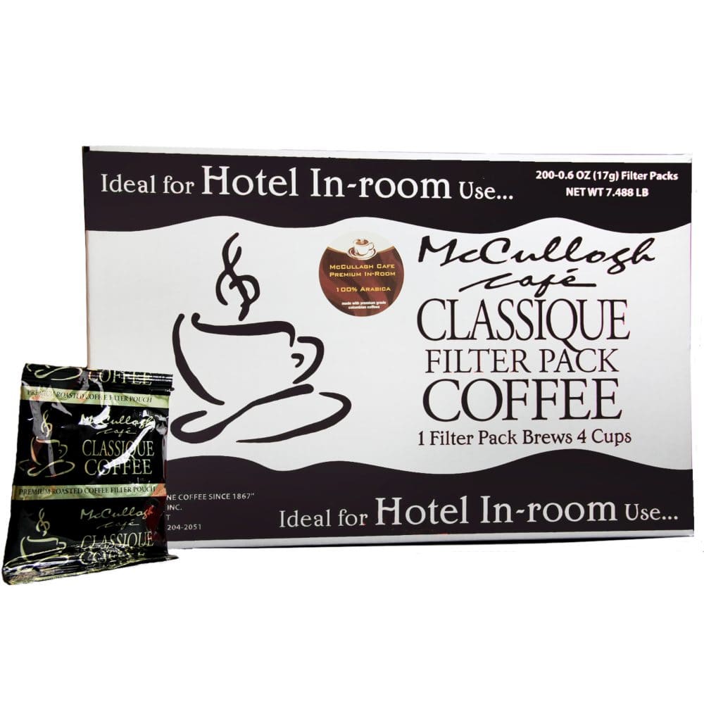 McCullagh Cafe Classique Premium Blend Coffee (200 ct.) - Coffee Tea & Cocoa - McCullagh Cafe