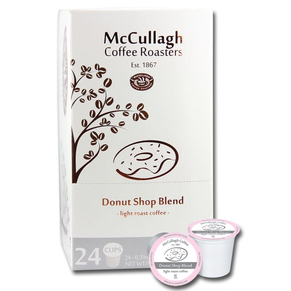 McCullagh Coffee Roasters Donut Shop Light Roast Coffee (96 ct.) - Coffee Tea & Cocoa - McCullagh Coffee
