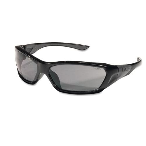 MCR Safety Forceflex Safety Glasses Black Frame Clear Lens - Office - MCR™ Safety