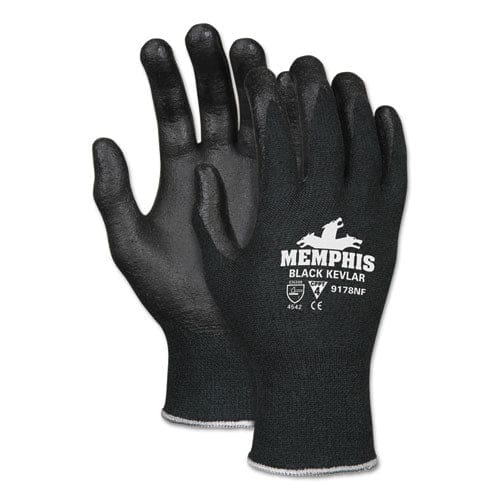 MCR Safety Kevlar Gloves 9178nf Kevlar/nitrile Foam Black Large - Office - MCR™ Safety