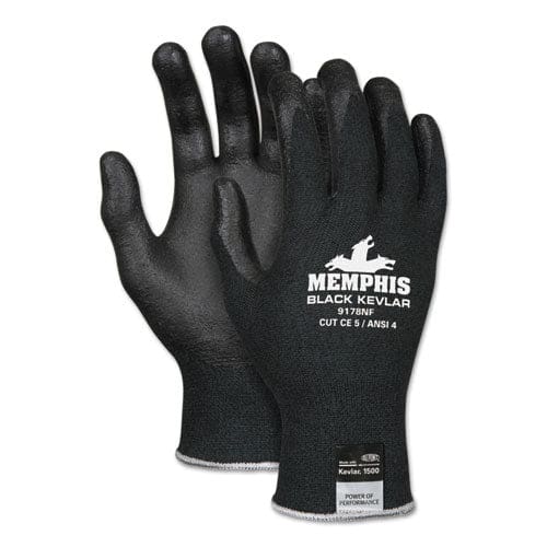 MCR Safety Kevlar Gloves 9178nf Kevlar/nitrile Foam Black X-large - Office - MCR™ Safety