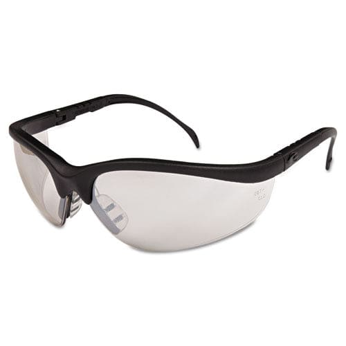 MCR Safety Klondike Safety Glasses Black Matte Frame Clear Mirror Lens - Office - MCR™ Safety