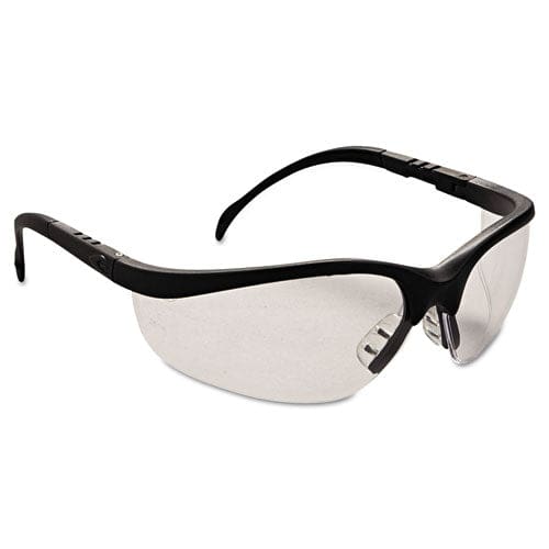 MCR Safety Klondike Safety Glasses Matte Black Frame Clear Lens 12/box - Office - MCR™ Safety