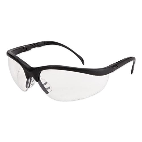 MCR Safety Klondike Safety Glasses Matte Black Frame Clear Lens - Office - MCR™ Safety