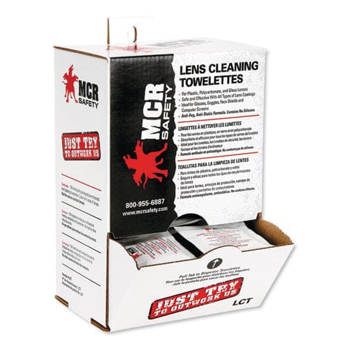 MCR Safety Lens Cleaning Towelettes 100/box 10 Box/carton - Technology - MCR™ Safety