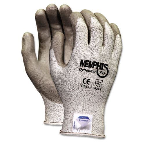 MCR Safety Memphis Dyneema Polyurethane Gloves Large White/gray Pair - Office - MCR™ Safety