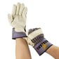 MCR Safety Mustang Leather Palm Gloves Blue/cream Large 12 Pairs - Office - MCR™ Safety