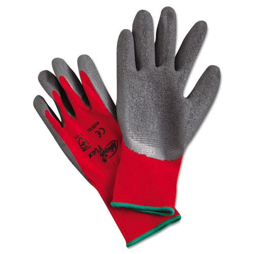 MCR Safety Ninja Flex Latex-coated-palm Gloves Nylon Shell X-large Red/gray - Janitorial & Sanitation - MCR™ Safety