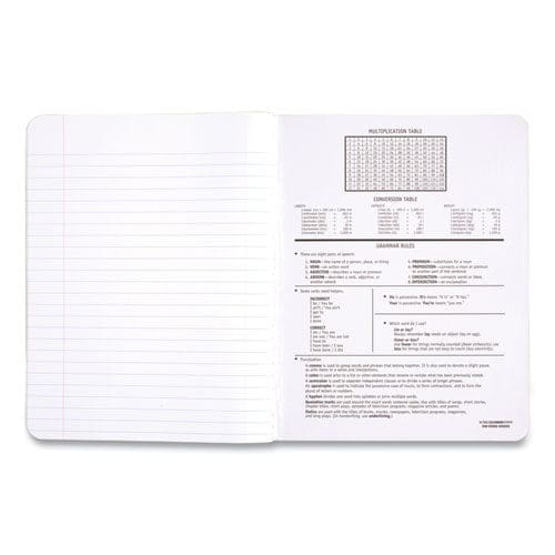 Mead Composition Book Wide/legal Rule Black Cover 9.75 X 7.5 100 Sheets - School Supplies - Mead®