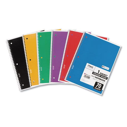 Mead Spiral Notebook 3 Subject Medium/college Rule Randomly Assorted Covers 9.5 X 5.5 150 Sheets - School Supplies - Mead®
