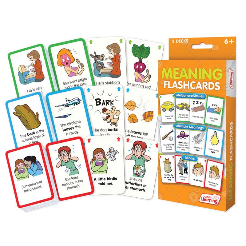 Meaning Flash Cards (Pack of 6) - Comprehension - Junior Learning