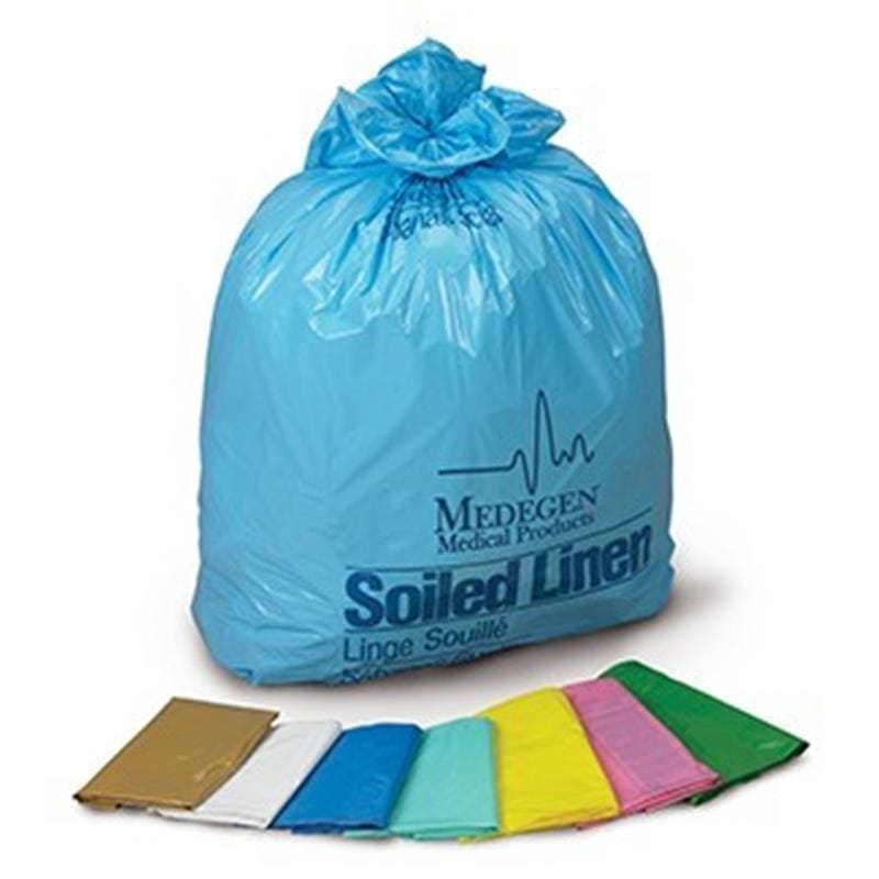 Medegen Medical Bag Infect Linen 23X41X8 Yellow C250 - HouseKeeping >> Liners and Bags - Medegen Medical