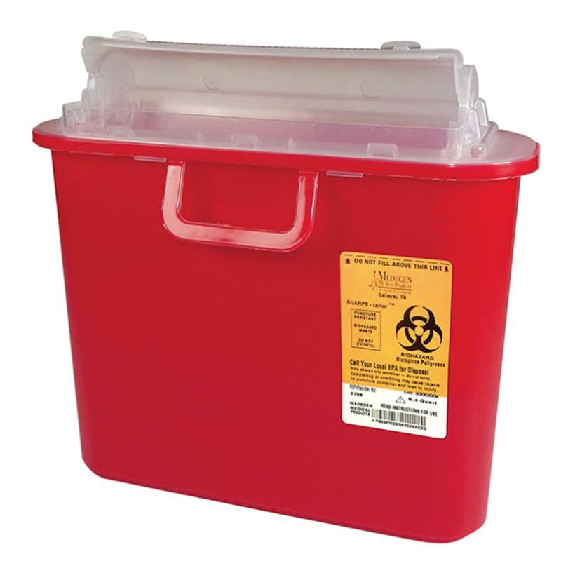 Medegen Medical Sharps Container 5.4 Qt Red (Pack of 5) - Item Detail - Medegen Medical