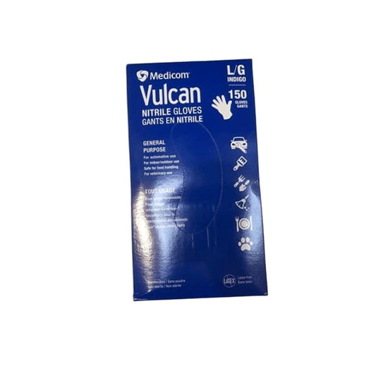 Medicom Vulcan Nitrile Gloves, 150 Count - ShelHealth.Com