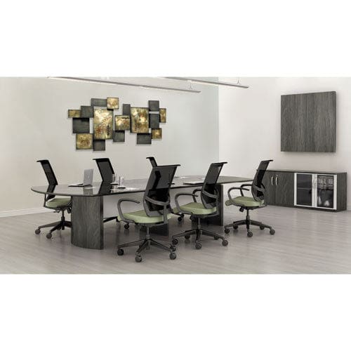 Medina Series Conference Table Base 23.6w X 2d X 28.13h Gray Steel - Furniture - Safco®