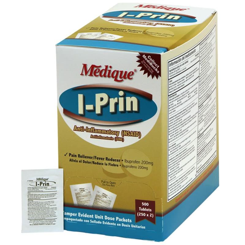 Medique I-Prin 250 X 2 Box of 500 - Over the Counter >> Pain Relief - Medique