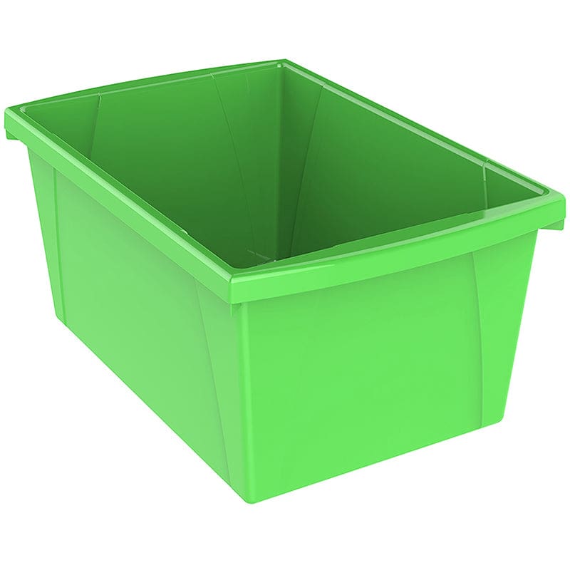 Medium Green Classroom Storage Bin (Pack of 2) - Storage Containers - Storex Industries