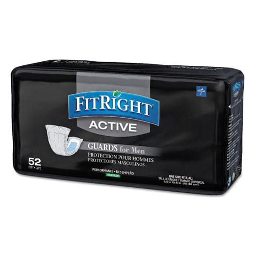 Medline Fitright Active Male Guards 6 X 11 White 52/pack 4 Pack/carton - Janitorial & Sanitation - Medline