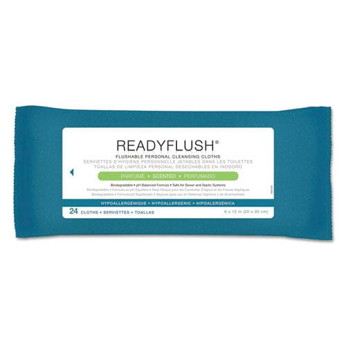 Medline Readyflush Biodegradable Flushable Wipes 8 X 12 24/pack 24 Packs/carton - School Supplies - Medline