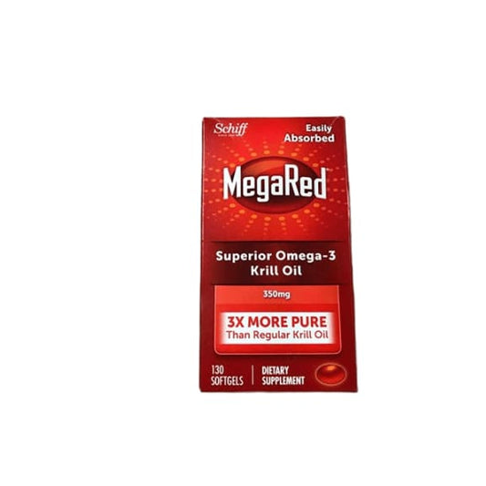 MegaRed 350 mg Omega-3 Krill Oil Softgels, 130 ct. - ShelHealth.Com