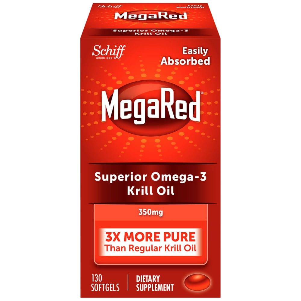 MegaRed 350mg Omega-3 Krill Oil Dietary Supplement (130 ct.) - Supplements - MegaRed 350mg