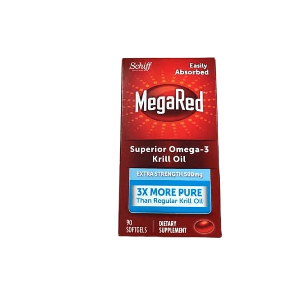 MegaRed 500 mg Omega-3 Krill Oil Softgels, 90 ct. - ShelHealth.Com