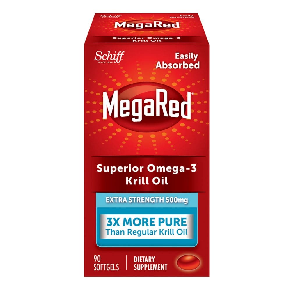 MegaRed 500mg Omega-3 Krill Oil Dietary Supplement (90 ct.) - Supplements - MegaRed 500mg