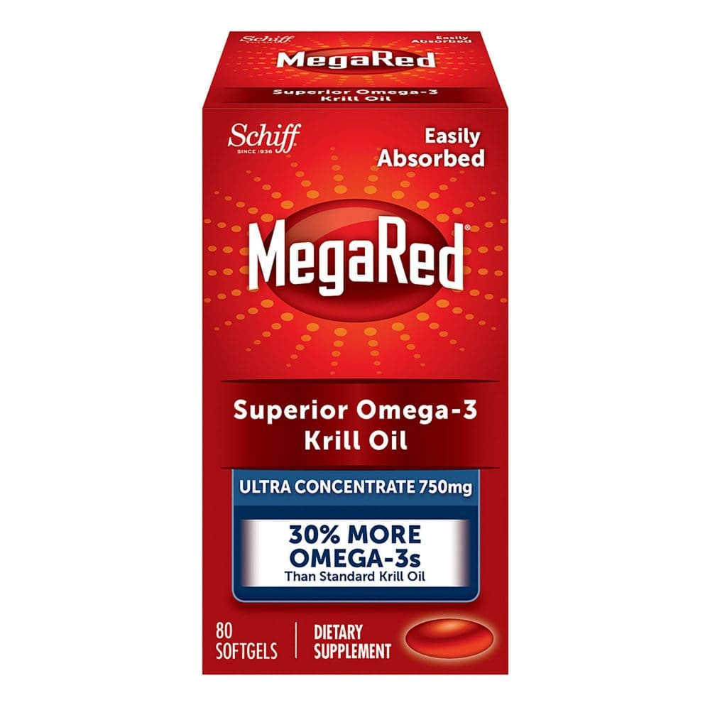 MegaRed 750mg Ultra Concentration Omega-3 Krill Oil (80 ct.) - Supplements - MegaRed 750mg