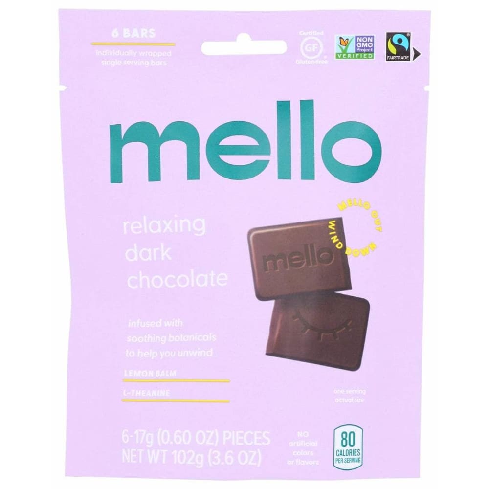 MELLO Grocery > Refrigerated MELLO: Relaxing Dark Chocolate, 3.6 oz