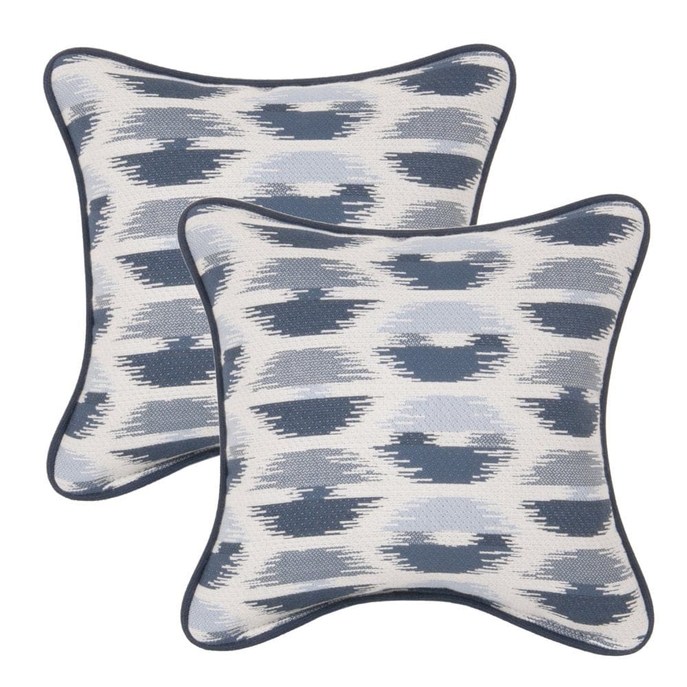 Member’s Mark 2-Pack Accent Pillows with Sunbrella Fabric Escape Denim/Spectrum Indigo - Outdoor Cushions & Pillows - Member’s Mark