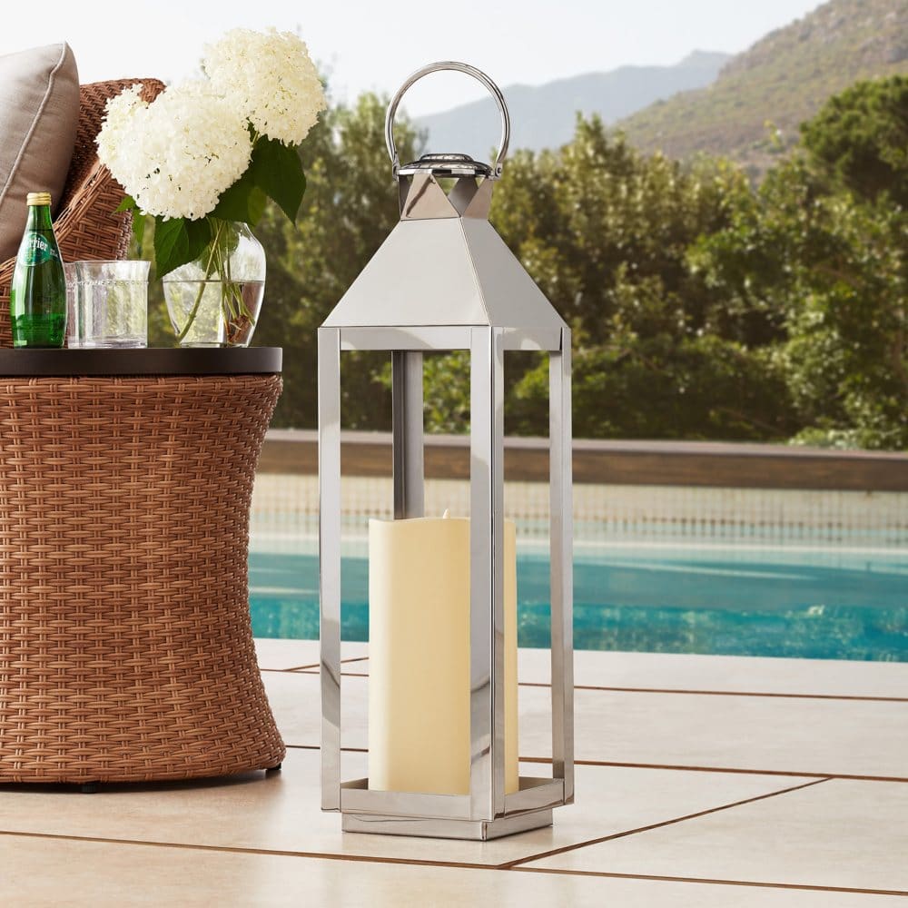 Member’s Mark 28 Stainless Steel Lantern - Outdoor Lighting - Member’s Mark