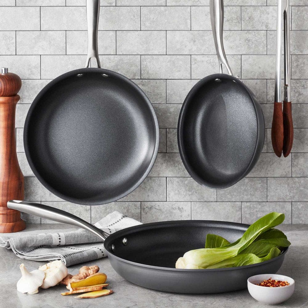 Member's Mark 3-Piece Hard Anodized Fry Pan Set | ShelHealth