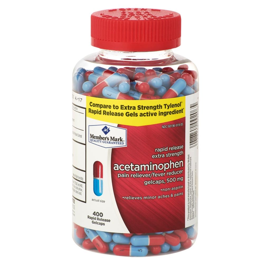 Member’s Mark 500 mg. Extra Strength Acetaminophen (400 ct.) - Pain Relief - Member’s Mark