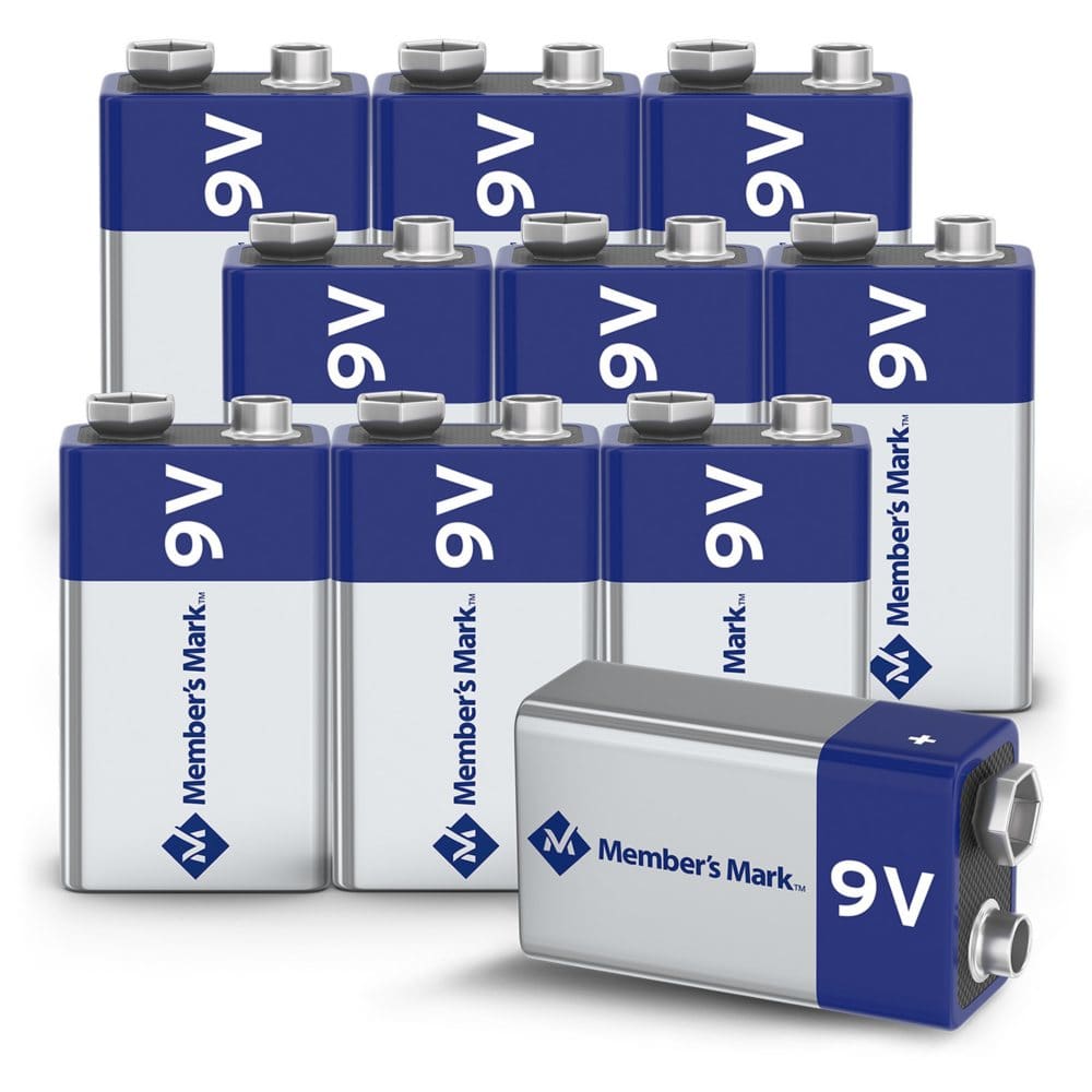 Member’s Mark Alkaline 9V Batteries (10 Pack) - Batteries - Member’s Mark