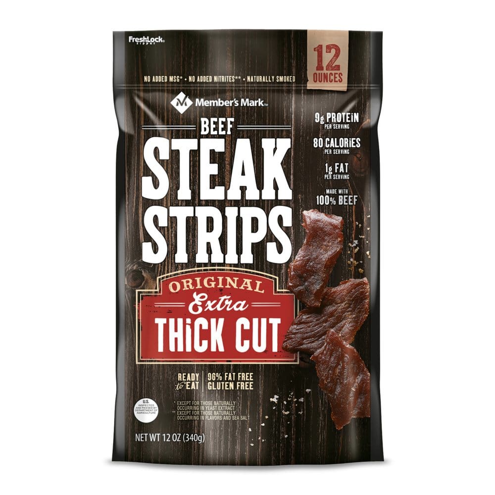 Member’s Mark Beef Steak Strip (12 oz.) - Jerky & Meat Snacks - Member’s Mark