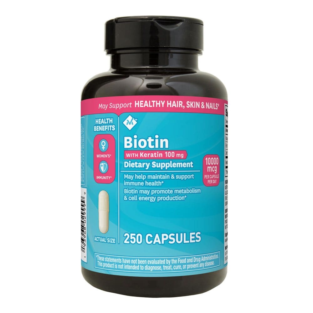 Member’s Mark Biotin 10,000mcg with Keratin 100mg (250 ct.) - Supplements - Member’s Mark