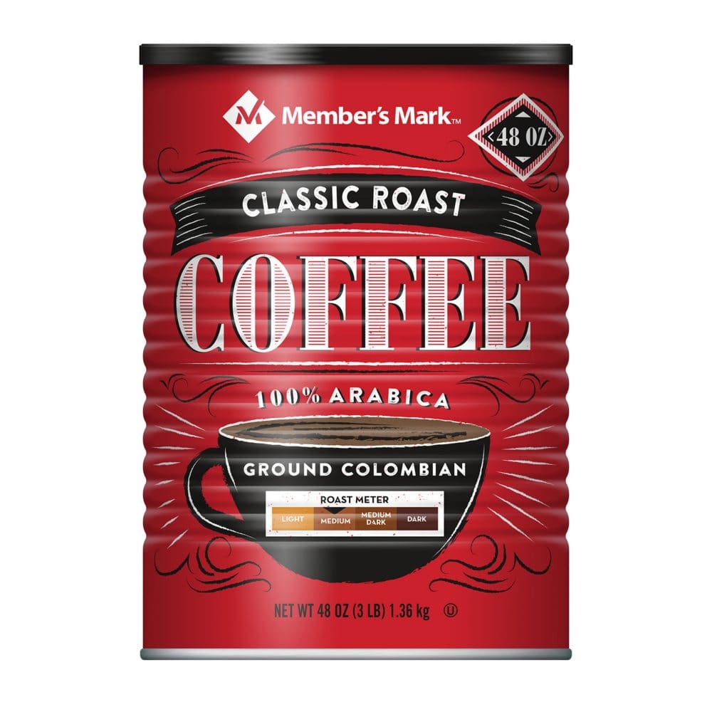 Member’s Mark Classic Roast Ground Colombian Coffee (48 oz.) - Coffee Tea & Cocoa - Member’s Mark