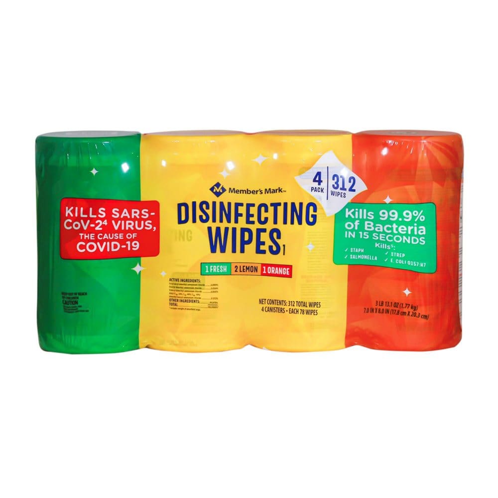 Member’s Mark Disinfecting Wipes Variety Pack (78 wipes/pk. 4 pk.) - Cleaning Supplies - Member’s Mark