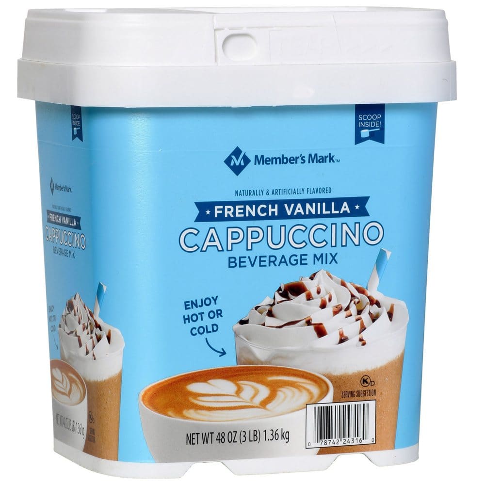 Member’s Mark French Vanilla Cappuccino Beverage Mix (48 oz.) - Coffee Tea & Cocoa - Member’s Mark