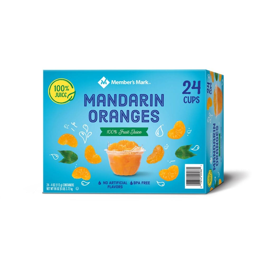 Member’s Mark Mandarin Oranges (4 oz. 24 ct.) - Fruit Cups & Applesauces - Member’s Mark