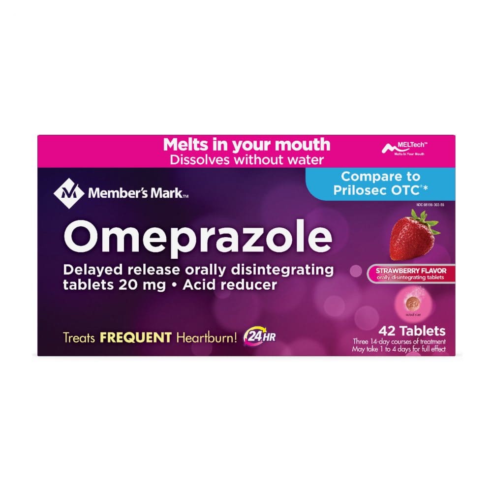 Member’s Mark Omeprazole Orally Disintegrating Tablets 20 mg. (42 ct.) - Digestion & Nausea - Member’s Mark