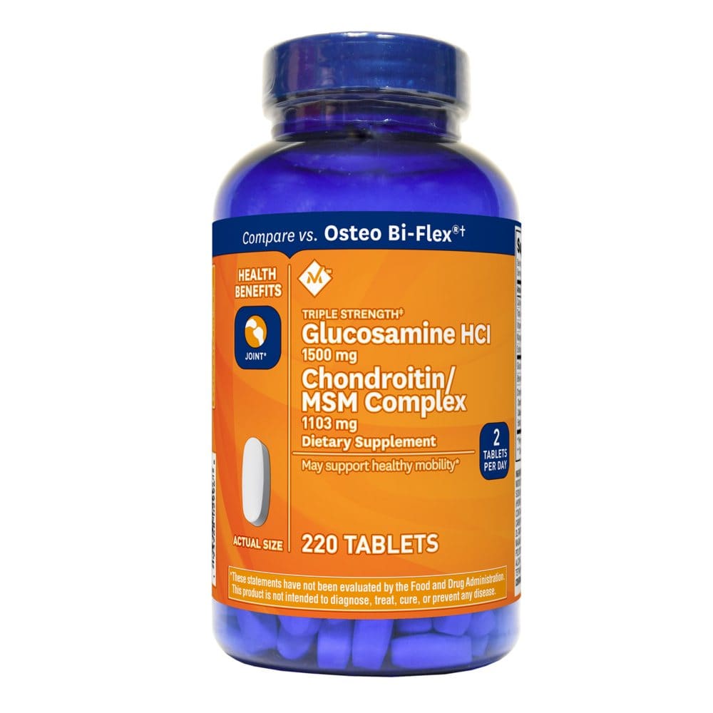 Member’s Mark Triple-Strength Glucosamine Chondroitin MSM Tablets (220 ct.) - Supplements - Member’s Mark