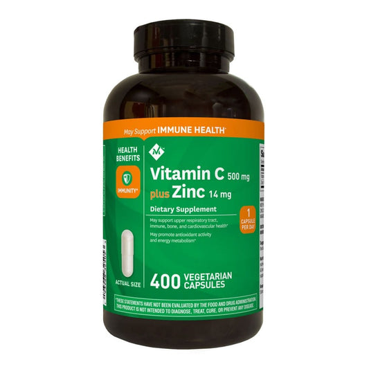 Member’s Mark Vitamin C + Zinc 500 mg. (400ct.) - Letter Vitamins - Member’s Mark