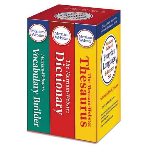 Merriam Webster Everyday Language Reference Set Dictionary Thesaurus Vocabulary Builder - School Supplies - Merriam Webster®