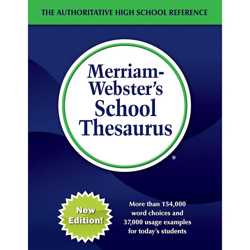 Merriam-Websters School Thesaurus (Pack of 2) - Reference Books - Merriam - Webster Inc.