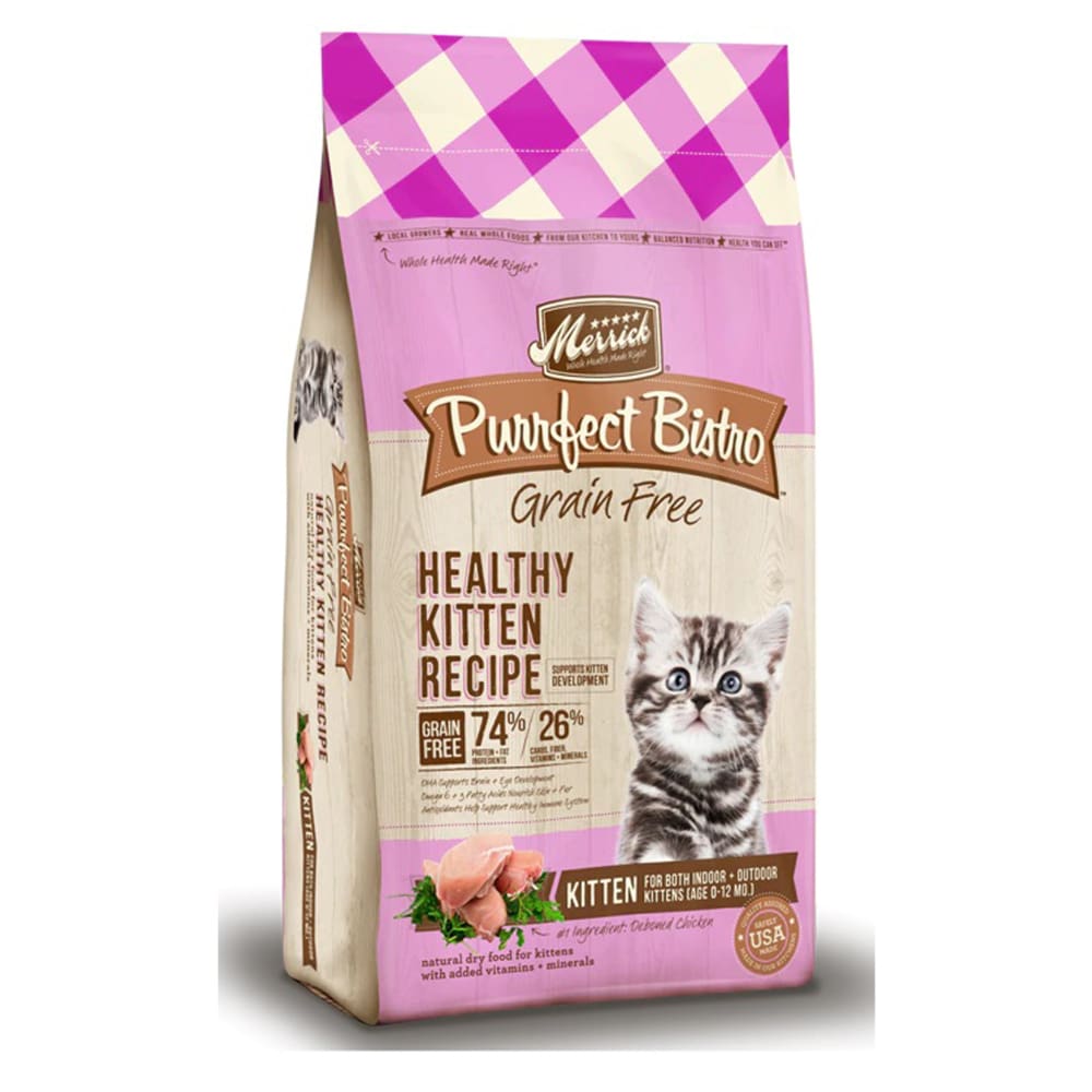 Merrick Cat Purrfect Bistro Grain Free Healthy Kitten 4Lb - Pet Supplies - Merrick