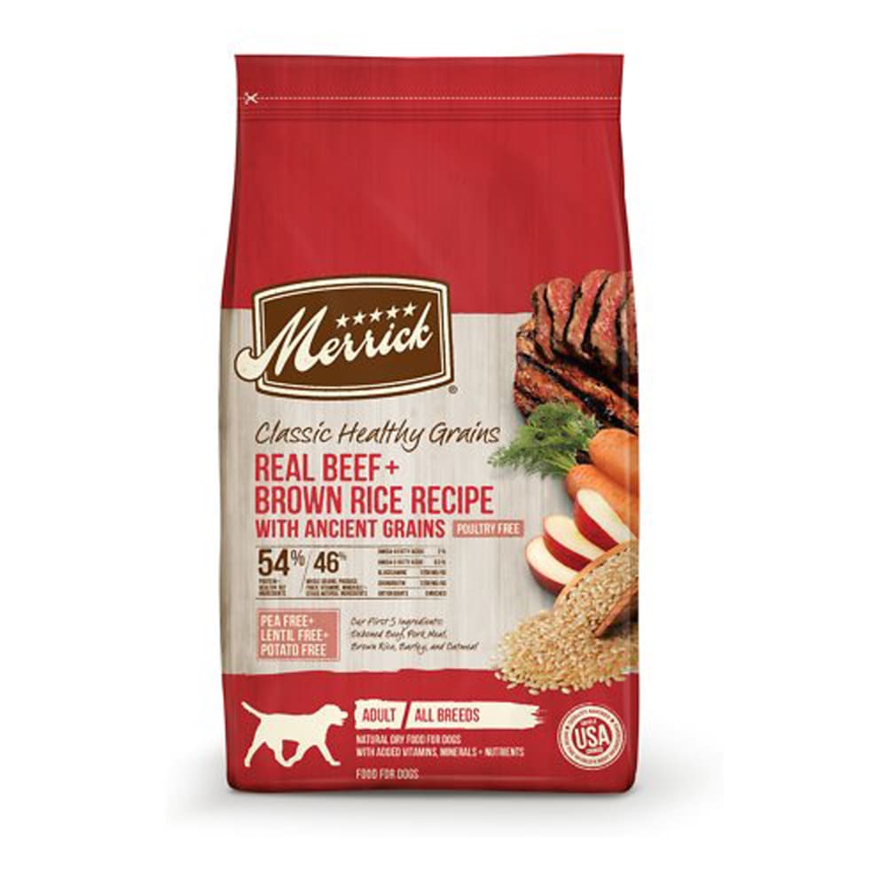 Merrick Dog Classic Beef and Brown Rice 25Lb - Pet Supplies - Merrick