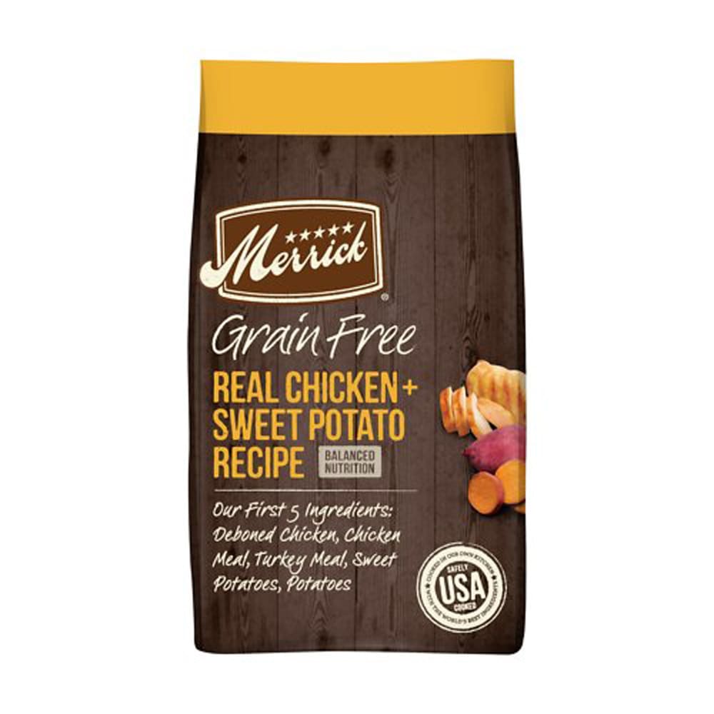 Merrick Dog Grain Free Chicken and Sweet Potato 4Lb - Pet Supplies - Merrick