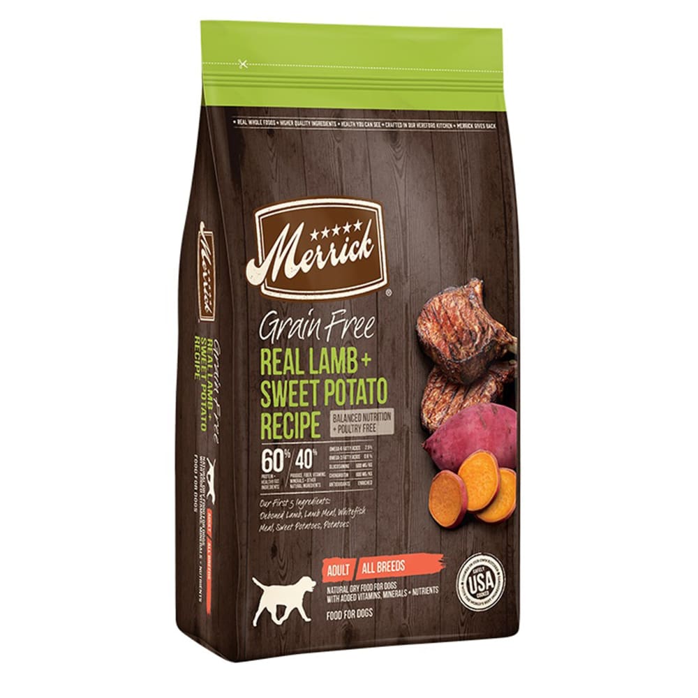 MERRICK DOG GRAIN FREE LAMB and SWEET POTATO 4LB - Pet Supplies - MERRICK